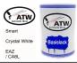 Preview: Smart, Crystal White, EAZ / CA8L: 500ml Lackdose, von ATW Autoteile West.